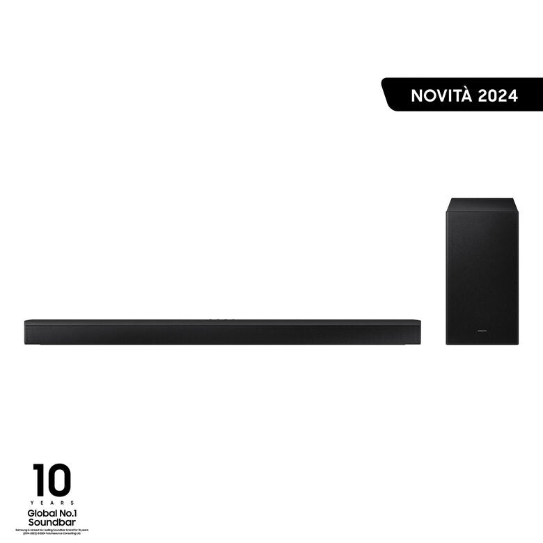 Samsung Soundbar HW-B750D/ZF Serie B, 6 Speaker, Wireless Dolby 5.1ch, Audio a 5.1 Canali, Surround sound expansion, Compatibile con Alexa e Google Assistant Black
