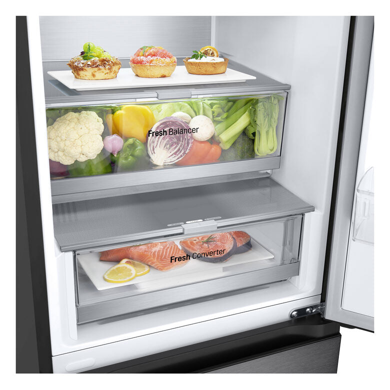 LG GBV7280CEV Frigorifero Libera Installazione combinato Porte piatte Metal Fresh Door&Linear Cooling 387L C