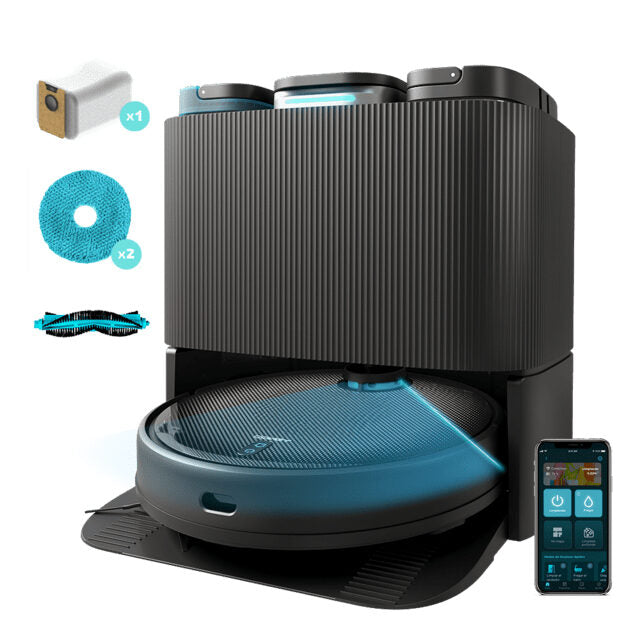 Cecotec Conga 11090 Spin Revolution Home&Wash con base auto-svuotante, auto-pulizia e asciugatura