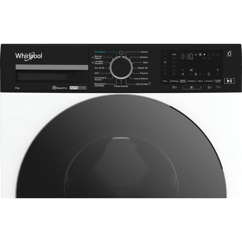 Whirlpool Lavatrice smart connessa con WiFi - WPM 911W ADS IT - SenseWash