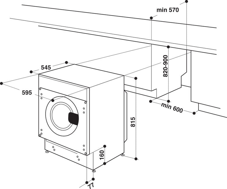 Indesit BI WMIL 71252 EU N Lavatrice a Incasso Caricamento frontale 7 kg 1200 Giri/min E Bianco
