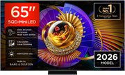 TCL C7L TV 65C7L SQD‑Mini LED da 65", 4K HDR, 3000 nit, 1.152 zone di dimming, Google TV, 144Hz, Dolby Vision & Atmos, Audio Bang & Olufsen