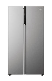 Haier SBS 90 Serie 5 HSR5918DNMP Frigorifero Side By Side Libera Installazione 528 L D Platino, Acciaio inossidabile