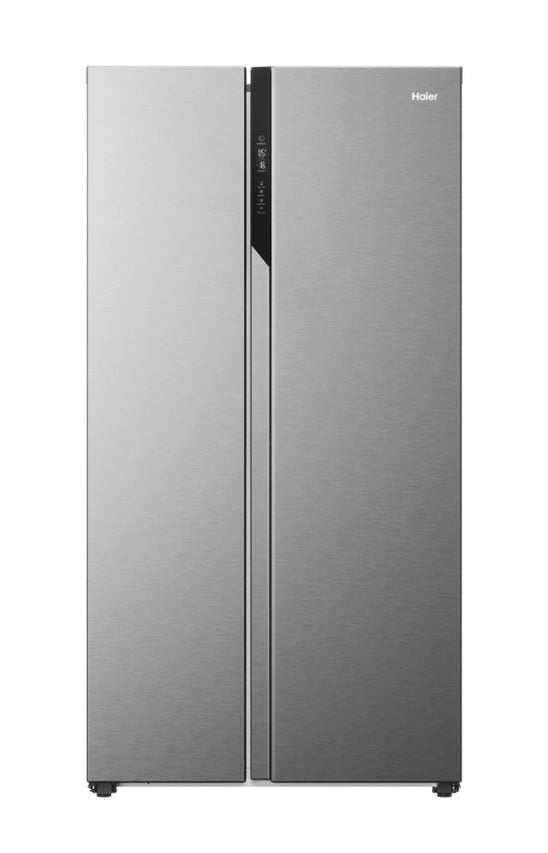 Haier SBS 90 Serie 5 HSR5918DNMP Frigorifero Side By Side Libera Installazione 528 L D Platino, Acciaio inossidabile