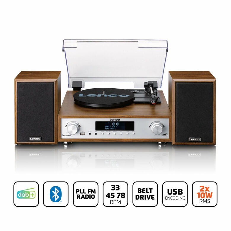 Lenco MC-160WD - Sistema all-in-one con giradischi