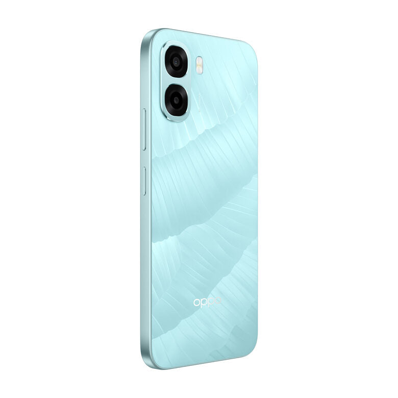 OPPO A6x AI Smartphone, doppia fotocamera 13MP+QVGA, Selfie 5MP, Display 6.75” 120HZ IPS HD+, 6100mAh, RAM 4GB(Esp1GB/2GB/4GB)+ROM 128GB [Versione Italia], Ice Blue