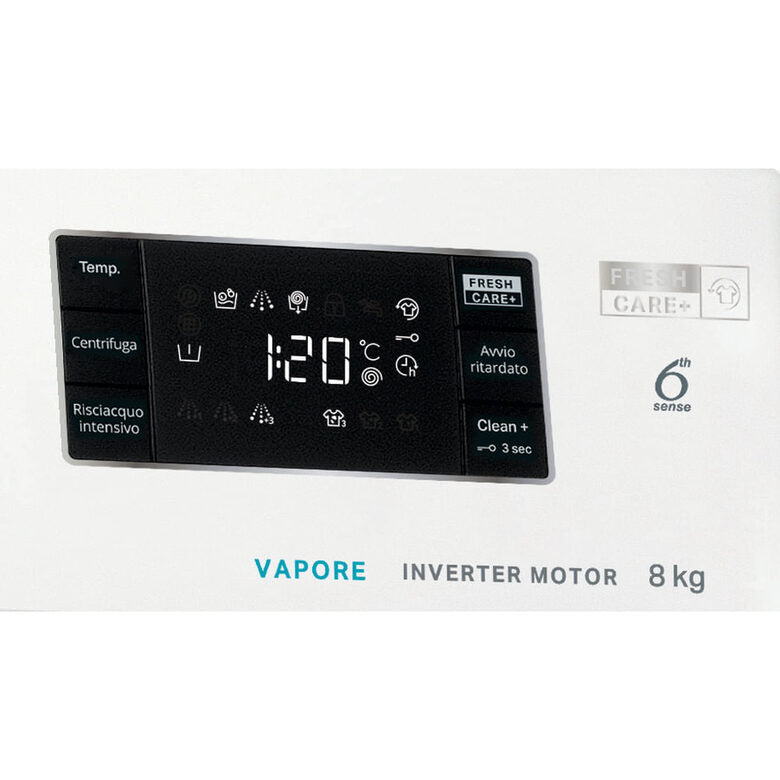 Whirlpool FFB 846 SV IT Lavatrice A Libera Installazione 8 Kg, 1400 Giri, Tecnologia 6° Senso, FreshCare, Classe A, Bianco