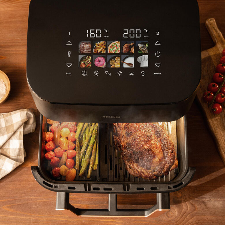 Cecotec Cecofry & Grill Smokin' 11000 Plus Singolo 11 L Indipendente 2900 W Friggitrice ad aria calda Nero