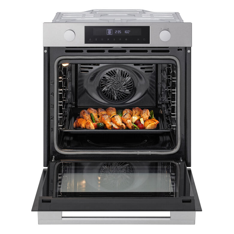 LG Forno 72L Classe A | 11 modalità di cottura, Frittura ad aria, Modalità pizza, Lievitazione, Pulizia pirolitica | Acciaio