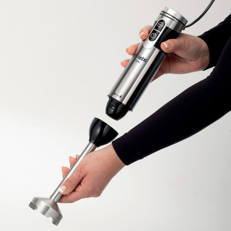 Ariete 898/1 4 Blades Multiprep 7in1, Frullatore a immersione, 7 funzioni, 1000W, 10 velocità + turbo, Capacità 2 L, Accessori inclusi, Silver