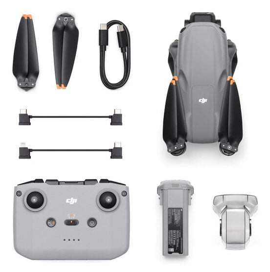 DJI Air 3s Drone RC-N3 4 rotori Quadrirotore 50 MP 3840 x 2160 Pixel 4276 mAh Grigio
