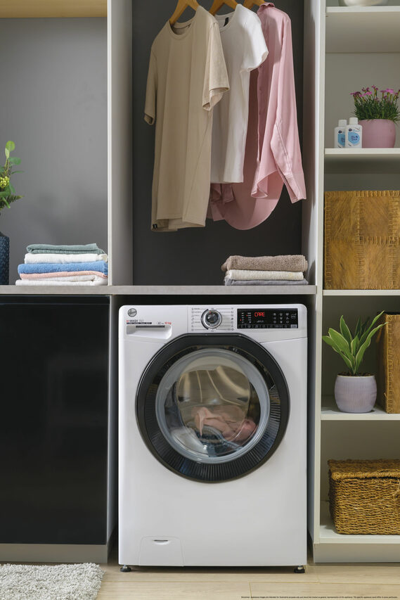 Hoover H-WASH&DRY 350 H3DPS4966TAMB6-S lavasciuga Libera installazione Caricamento frontale Bianco D