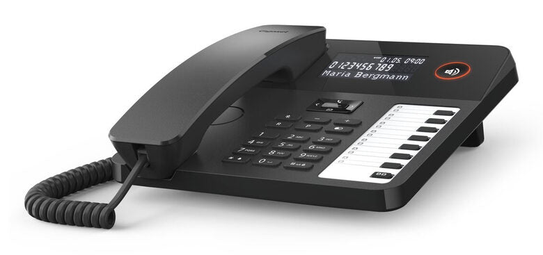 Gigaset telefono da tavolo o da parete con Filo Desk 600 Nero