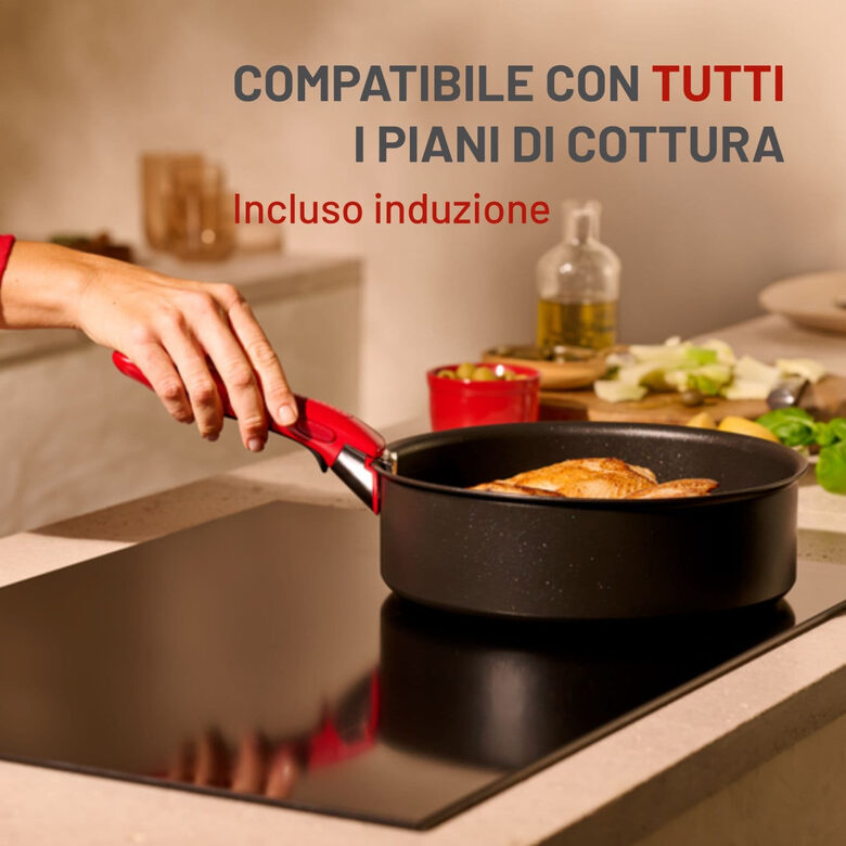 Lagostina 010281250002 manico per pentola rosso