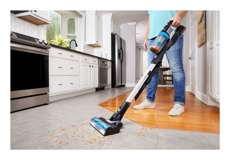 Black & Decker BHFEB520D1 aspirapolvere senza filo Nero, Trasparente, Bianco Senza sacchetto