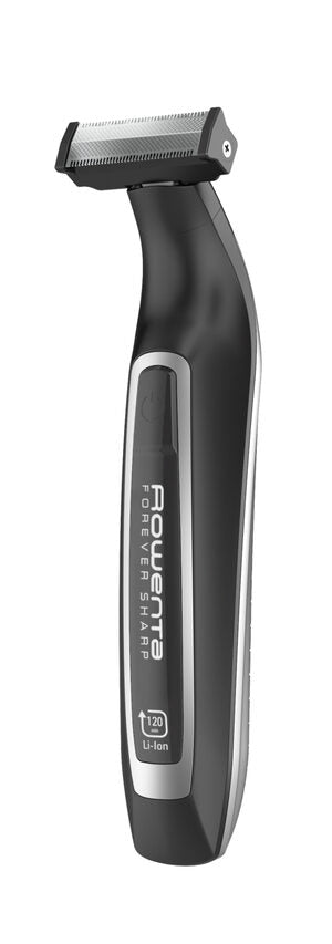 Rowenta TN6000 Forever Sharp per Radere, Regolare e Rifinire, Lame in Acciaio Inox Autoaffilanti e 3 Pettini Regolabarba, Batteria al Litio, Autonomia 120 min