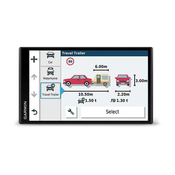 Garmin Camper 780 navigatore Portatile 17,6 cm (6.95") TFT Touch screen 239,6 g Nero