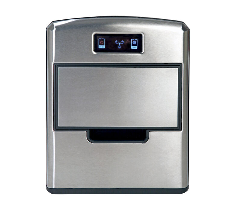 RGV Mojito Ice FG12D Macchina per ghiaccio portatile 12 kg/24h 150 W Nero, Acciaio inossidabile
