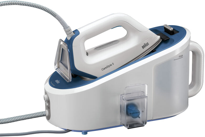 Braun IS 5145 WH ferro da stiro a caldaia 2400 W 2 L Blu, Bianco
