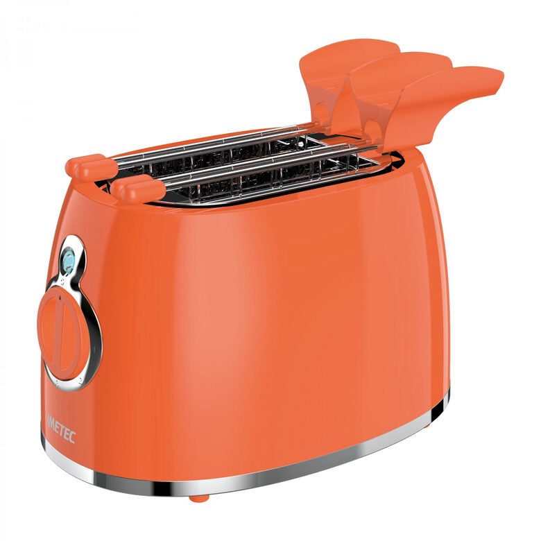 Imetec 7453 tostapane 2 fetta/e 500 W Cromo, Arancione