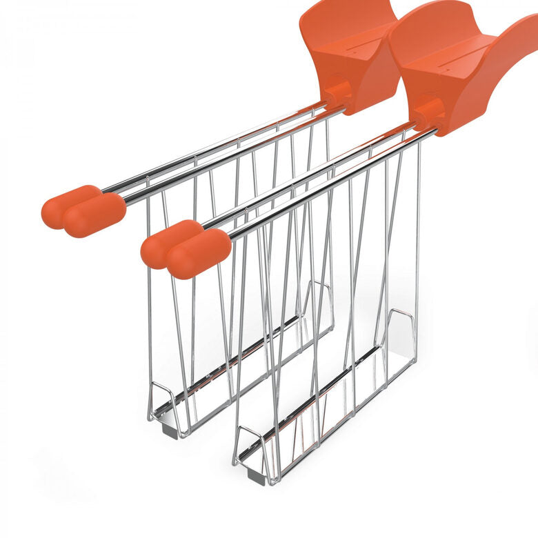 Imetec 7453 tostapane 2 fetta/e 500 W Cromo, Arancione