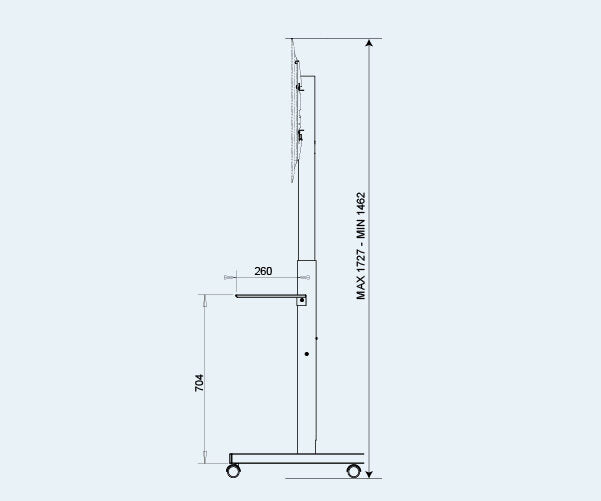 OMB Professional Spring 139,7 cm (55") Nero