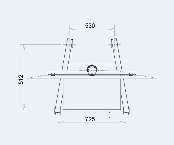OMB Professional Spring 139,7 cm (55") Nero