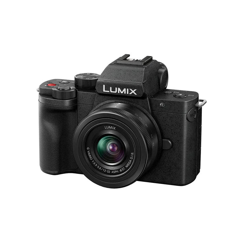 Fotocamera Panasonic Lumix DC-G100DKEGK Fotocamera DC-G100D + Obiettivo H-FS 12-32 Nero [DC-G100DKEGK]