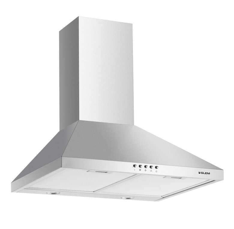 Glem Gas GHP745IX Cappa aspirante a parete Acciaio inossidabile 498 m³/h C