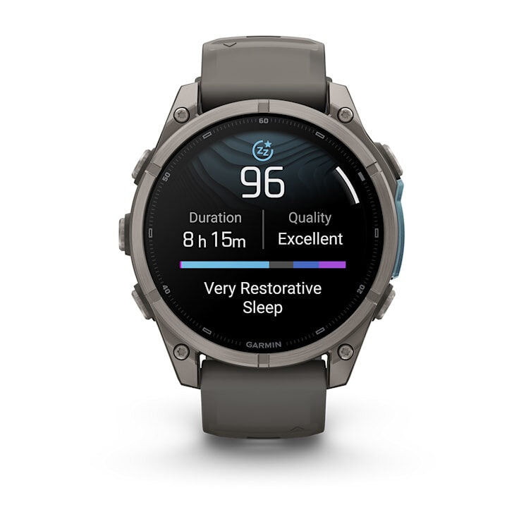 Garmin fēnix 9 3,56 cm (1.4") AMOLED 47 mm Digitale 454 x 454 Pixel Touch screen Titanio Wi-Fi GPS (satellitare)