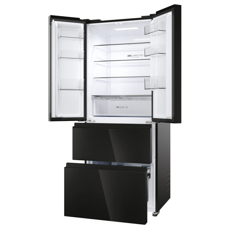 Haier HFR3718ENGB FD 70 Series 3 Frigorifero Side By Side A Libera Installazione, No Frost, Fresher Tech®, Classe E, Nero