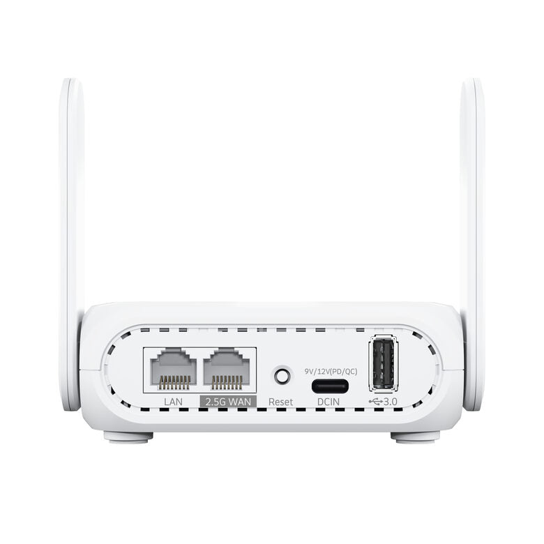 ASUS RT-BE58 Go router wireless 2.5 Gigabit Ethernet Dual-band (2.4 GHz/5 GHz) Bianco