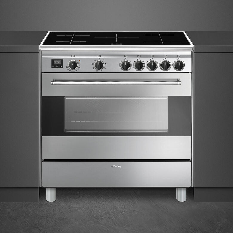 Smeg BG91IX9-1 cucina Piano cottura Piano cottura a induzione Acciaio inossidabile A