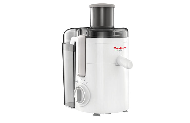 Moulinex JU3701 Frutelia+, Estrattore di Succo a Freddo, Dotato di Ampia Apertura, Facile da Pulire, 2 Velocità e Modalità Pulse, 350 W