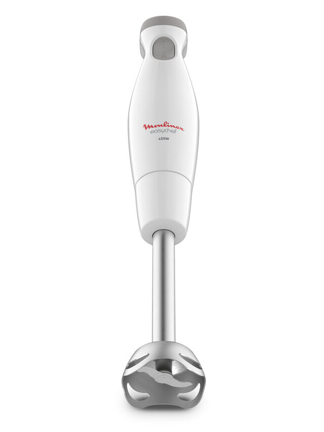 Moulinex DD4521 Easychef, Mixer ad Immersione 2in1, con Bicchiere da 800 ml e Accessorio Tritatutto da 500 ml, 2 Impostazioni di Velocità, Facile da Pulire, Potenza 450 W