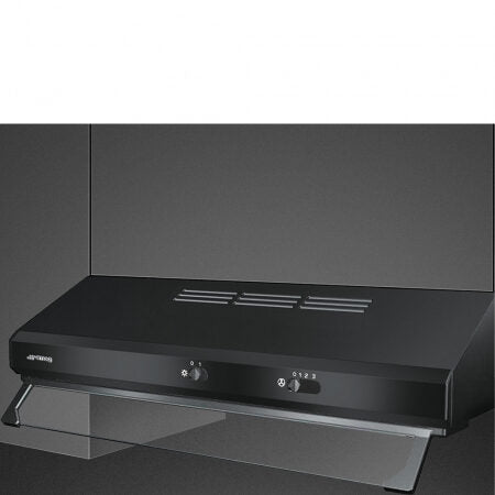Smeg KSEC61NE2 Cappa Aspirante a Incasso Nero 285 m³/h D
