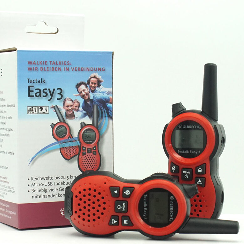 Albrecht Tectalk Easy 3 ricetrasmittente 8 canali Nero, Rosso