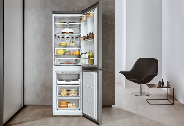 Whirlpool W7 831T MX frigorifero con congelatore Libera installazione 338 L D Acciaio inossidabile