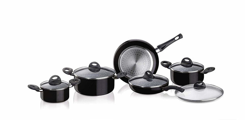 Aeternum Batteria 10 Pezzi Simplicity Black Induction
