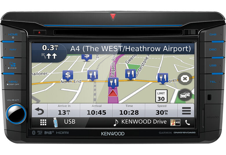Kenwood DNX518VDABS Ricevitore multimediale per auto Nero 200 W Bluetooth