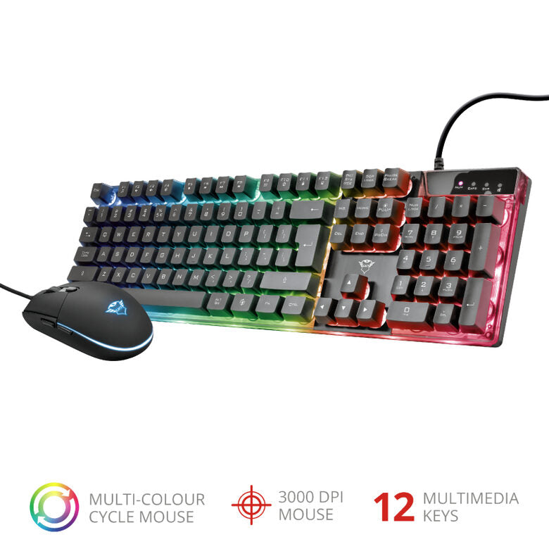 Trust GXT 838 tastiera USB QWERTY Italiano Nero