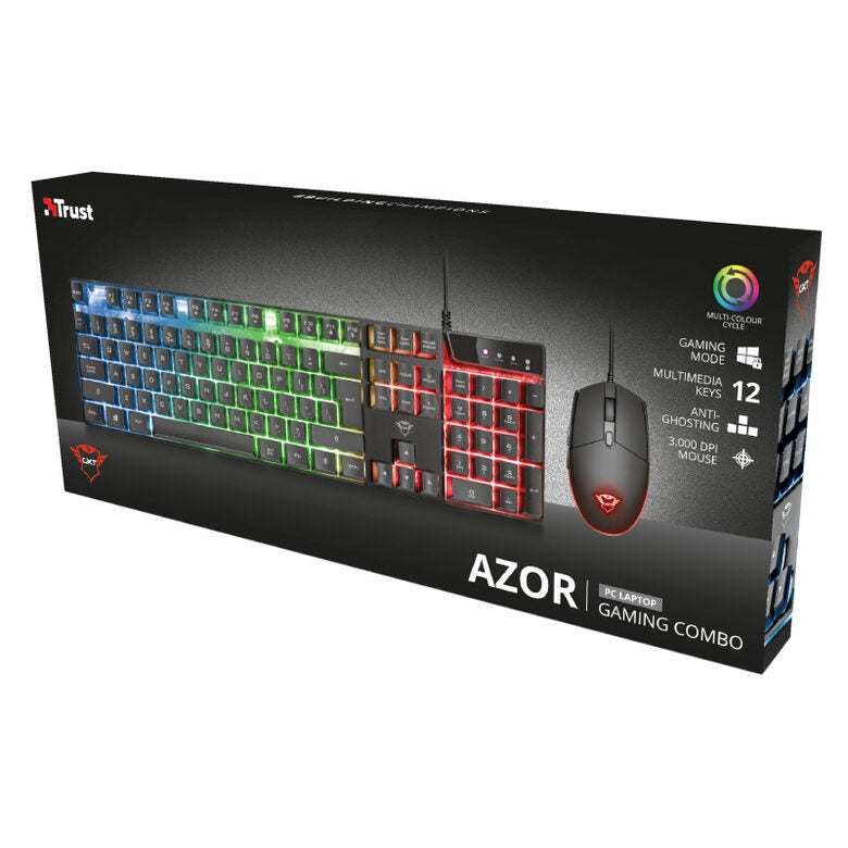Trust GXT 838 tastiera USB QWERTY Italiano Nero