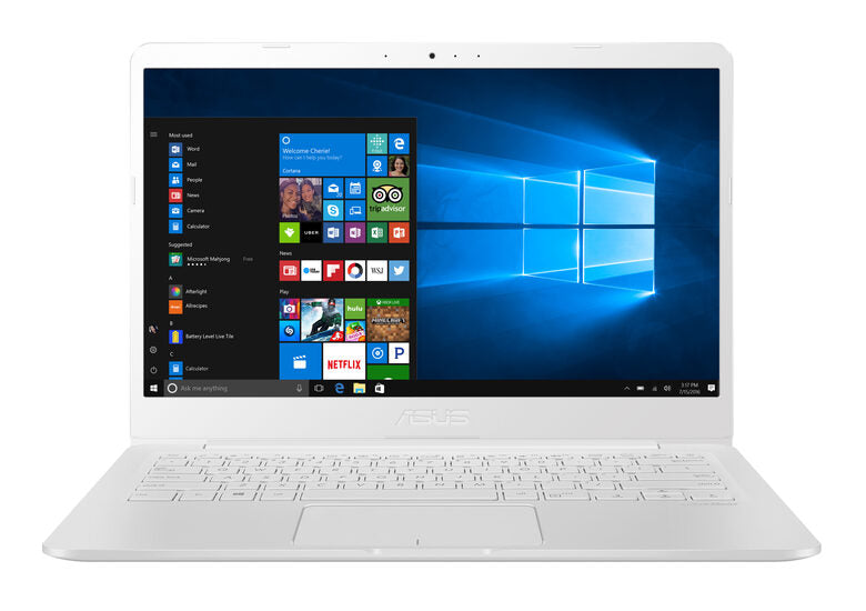 ASUS R420SA-BV225TS Computer portatile 35,6 cm (14") HD Intel® Celeron® 4 GB LPDDR3-SDRAM 64 GB eMMC Wi-Fi 5 (802.11ac) Windows 10 Home S Bianco