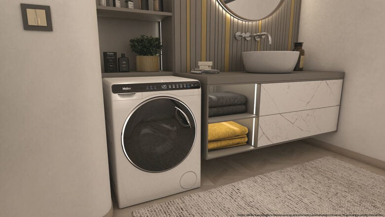 Haier HW50-BP12307-S lavatrice Caricamento frontale 5 kg 1200 Giri/min A Bianco