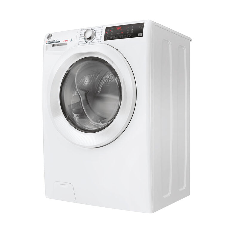 Hoover H3DP4854TA6/1-S H-WASH&DRY 350 Lavasciuga A Libera Installazione 8/5 Kg, 1400 Giri, Auto Care, Tecnologia Active Balance, Classe D, Bianco