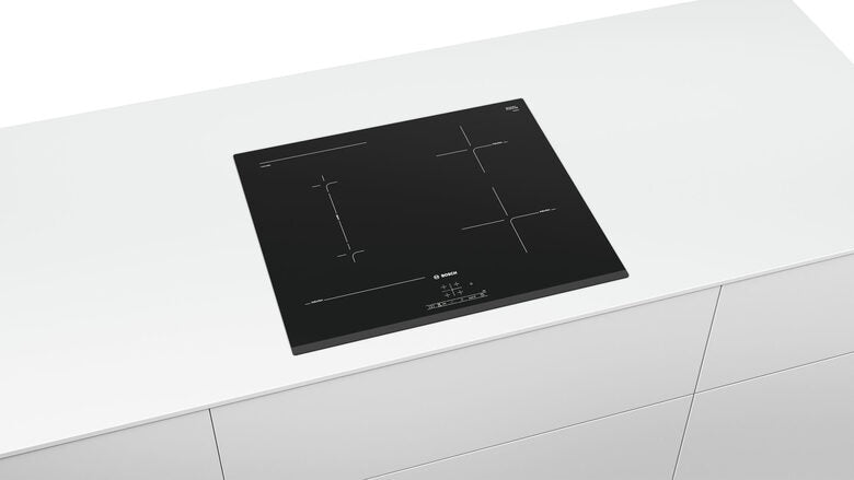 Bosch Serie 4 PVS631BB5E piano cottura Nero Da incasso 60 cm Piano cottura a induzione 4 Fornello(i)