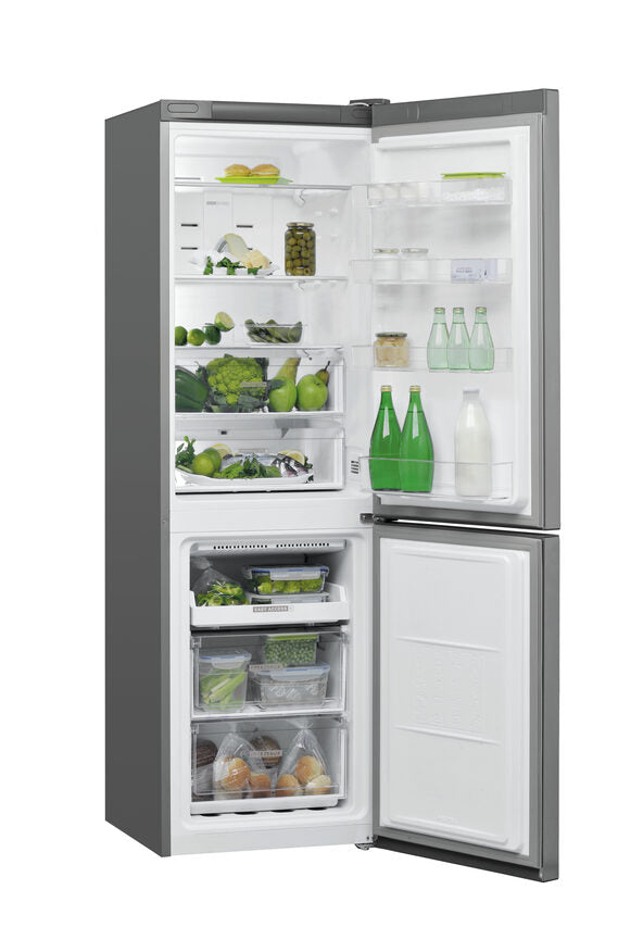 Whirlpool W7 821O OX frigorifero con congelatore Libera installazione 343 L E Acciaio inossidabile