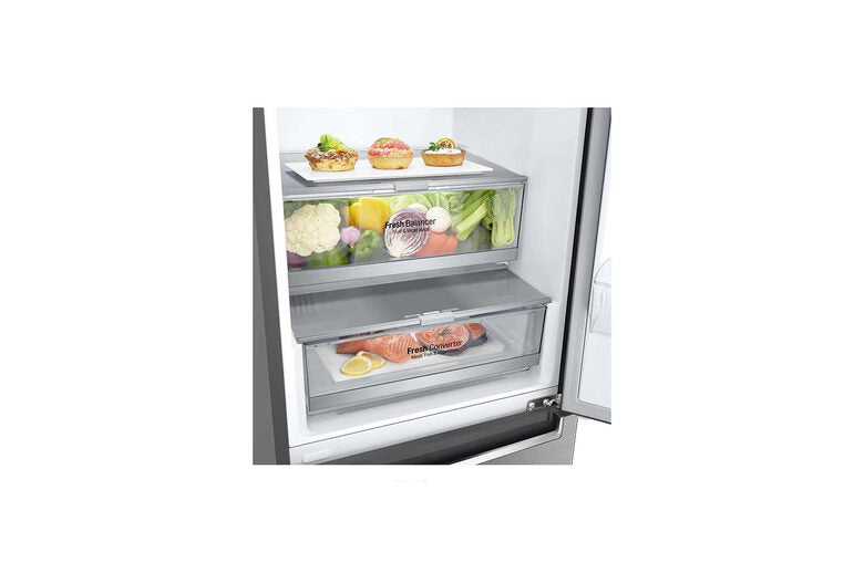 LG GBB72PZEXN frigorifero con congelatore Libera installazione 384 L D Acciaio inossidabile