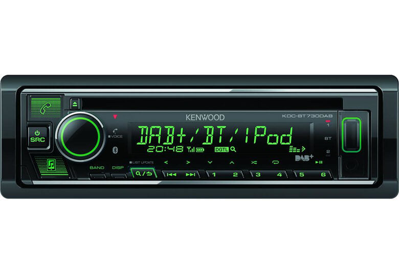 Kenwood KDC-BT730DAB Ricevitore multimediale per auto Nero 88 W Bluetooth