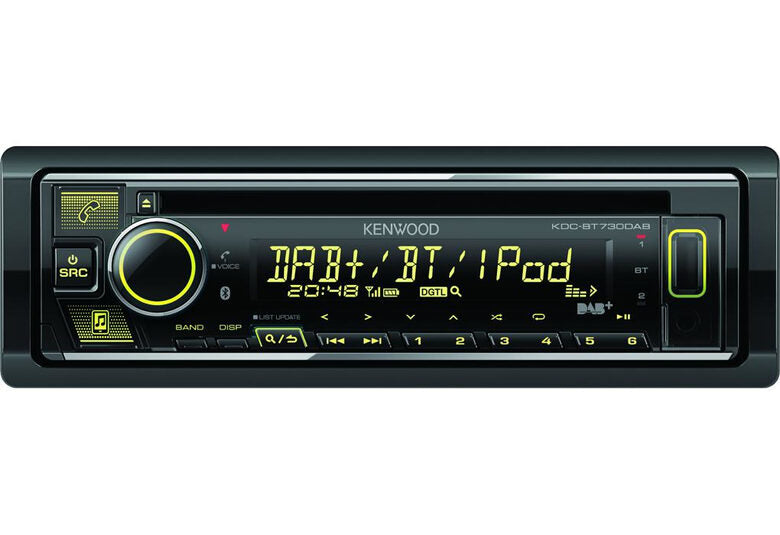 Kenwood KDC-BT730DAB Ricevitore multimediale per auto Nero 88 W Bluetooth